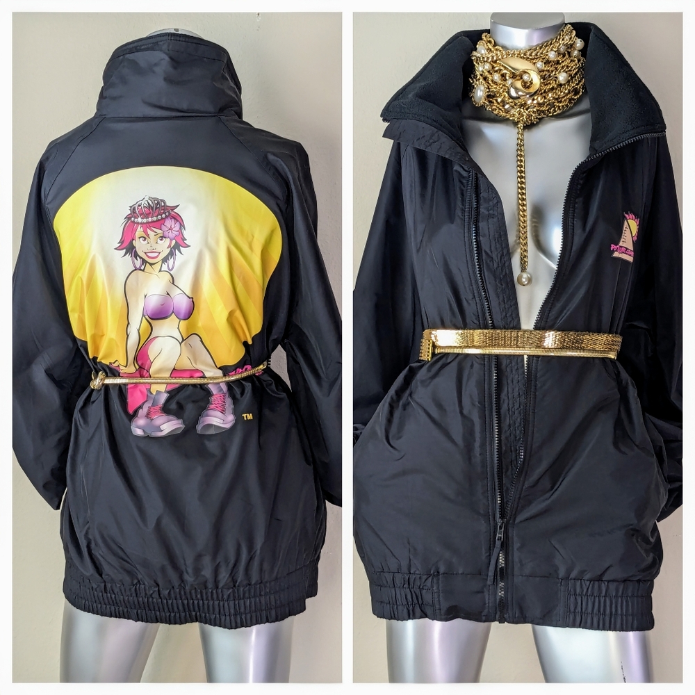 "PORT AUTHORITY" Insulated RARE Vintage Zip-Up "Old School" Bomber Jacket